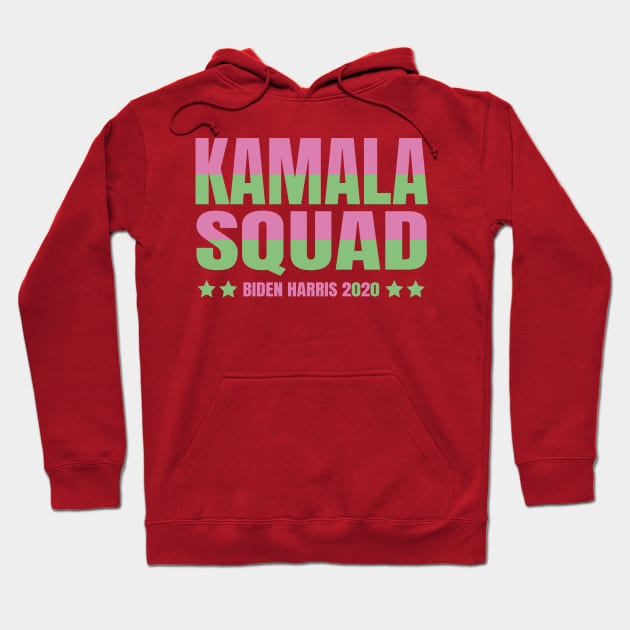 Kamala Squad, Team Kamala Pink Green, Biden Harris 202, Biden Supporter Hoodie by NooHringShop